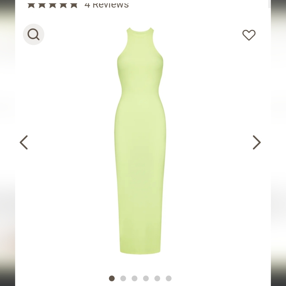 Skims Lemonade Soft Lounge Dress